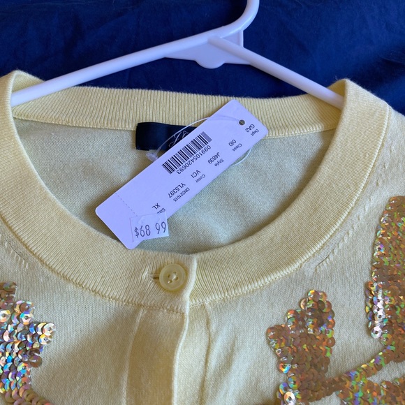 J Crew floral sequin Jackie Cardigan - Picture 4 of 7
